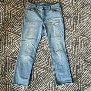 Old Navy WOW Boot Cut Cropped Light Blue Jeans Sz 8
